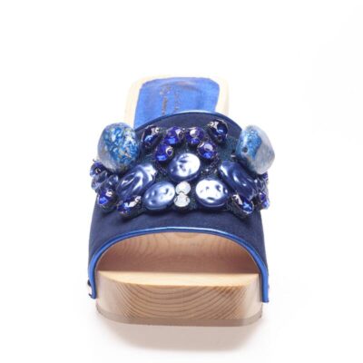 Clog blue sandal
