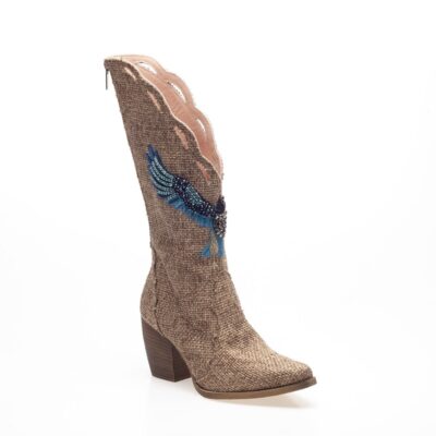 Embroidery cowboy boot