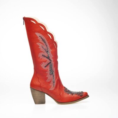 coral cowboy boots