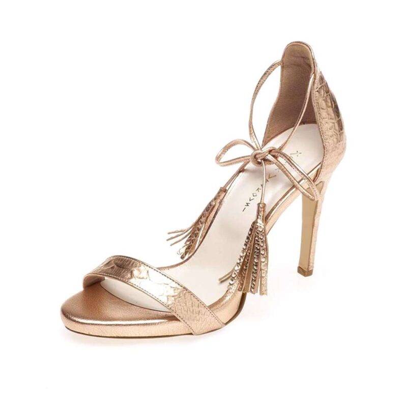 Handmade metal sandal