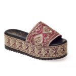 Ethnic platform sandal