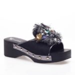 Black clogs sandals