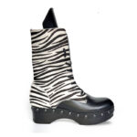 Combat clogs pony zebra