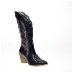 Embroidered black bohemian