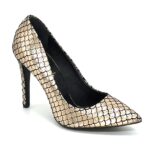 Handmade gold snake heel