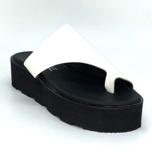 White platform sandal