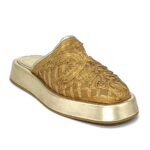 Gold knitted platfrorm