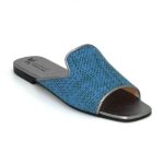 Blue juta sandals