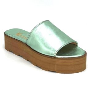 Emerald platform sandal