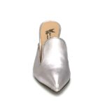 Silver leather heel - Image 2