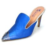 Metalic blue heel