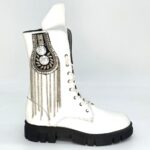 White combat boots - Image 2