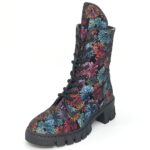 Red patern boot