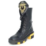 Black army boots