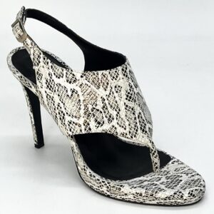 Snake print heel