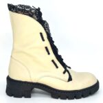 Beige leather boot - Image 2