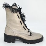 Grey leather boot - Image 2