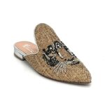 Juta embroidery mule