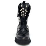 Black croco patent boots - Image 2